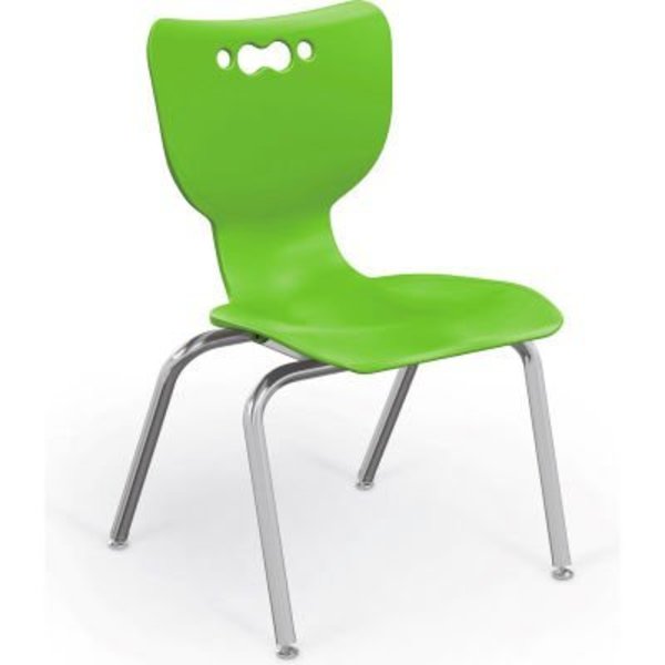 Mooreco BaltÂ Hierarchy 14" Plastic Classroom Chair - Set of 5 - Green 53314-5-GREEN
